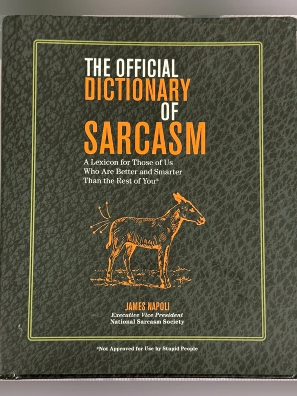 🫶🏻 😂 The Official Dictionary of Sarcasm - Orange & Black Cover